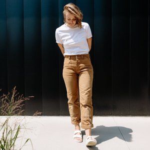 Topo Designs Women's Work Pants - 4 - Brown canvas